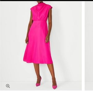 Ann Taylor drape neck dress